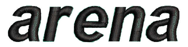 Arena's logo type.