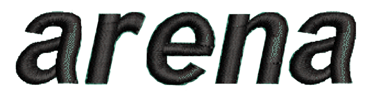 Arena's logo type.